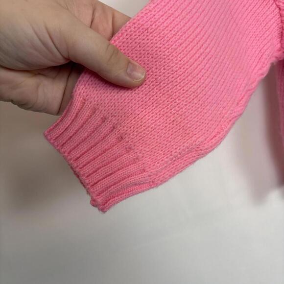 Vintage Tiny Tots Original Knit Hot Pink Kitten Sweater (check measurements) - Picture 6 of 6